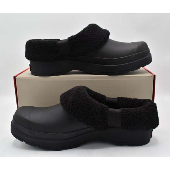 Hunter Mens Size 9 Play Black Sherpa Lined Clogs Shoes main image 4